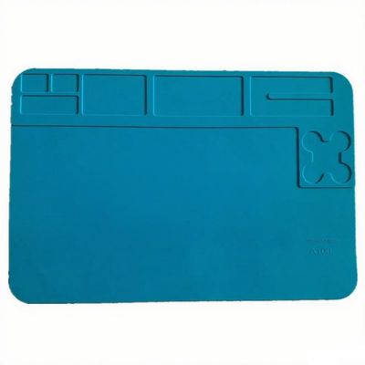 A100 Silicone Soldering Mat, 30X20cm Heat Resistant Anti-Static Work Pad, Electronics Repair Station Kit For Phone Watch Computer DIY Projects, Electronics Repair Heat Mat