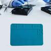 A100 Silicone Soldering Mat, 30X20cm Heat Resistant Anti-Static Work Pad, Electronics Repair Station Kit For Phone Watch Computer DIY Projects, Electronics Repair Heat Mat view 3
