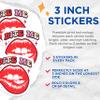 (3 Pack) Bite Me Lips Decals - Sassy Quote Stickers - Laptop Decal - 3 Inches On Longest Side - Easy Peel & Apply - Made in USA - 3MCS1193 view 2