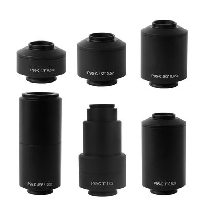Lab Microscope Slides P95 Microscope C-Mount 0.35X 0.5X 0.65X 0.8X 1X 1.2X 1.5X Camera Adapter Compatible for Microscopio Microscope Parts(CSP225XM52)