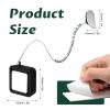 6.5Ft Retractable Remote Control Tether Lock, Remote Control Security Lanyard with Adjustable Cable Leash Length Clasp, Retractable Cable Lock for Showroom, Office, Home (White, 4 Packs) view 2