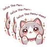 (3 Pack) Cute Cat Stickers - Funny Saying Decals - Laptop Decor - 3 Inches On Longest Side - Easy Peel & Apply - Made in USA - 3MCS1117 view 1