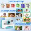 AMZSA Now Kids Camera Instant Print, 1080P Video, Children Christmas Birthday Gifts for Girls Age 3-12, Toddler Print Digital Camera Toy for 4 5 6 7 8 9 10 11 Years Old with 32GB Card,6 pens view 3