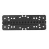 Fish Finder Mount Plate Universal 1.5 Inch Ball Boat Electronic Fish Finder Holder for Humminbird Lowrance GPS Chartplotters Black 6.3 x 2.2in view 2