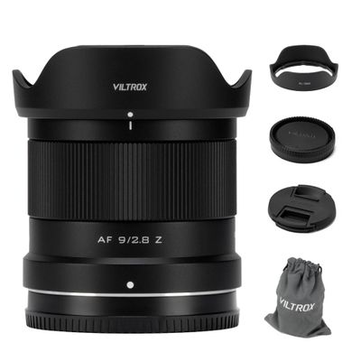 VILTROX 9mm F2.8 Z, AF 9/2.8 Z Mount APS-C Auto Focus Wide Angle for Nikon Z-Mount Camerass Z fc Z50 Z5 Z6 Z7 Z6II Z7II Z9