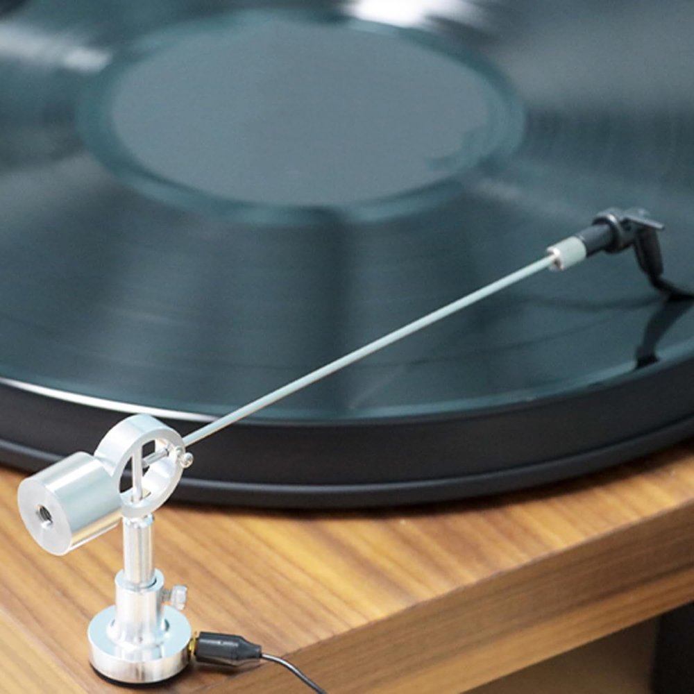 Anti Static Record Brush, Hi-Fi Vinyl Record Cleaning Brushes, Adjustable Height 4.5-6cm, Clean The Record While Playing It, Remove Dust and Static, Say Goodbye to Scratches