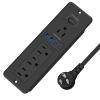 65W GaN USB C Recessed Power Strip, 4 AC Outlets & 2 USB-C PD + 2 USB-A QC, Flush Mount Hidden Charger Station for Desk Drawer Home Office Furniture view 1