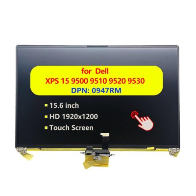 0947RM 947RM Replacement Laptop FHD Full LCD Screen Complete Top Display Assembly for Dell XPS 15 9500 9510 9520 9530 15.6" WUXGA 1920x1200