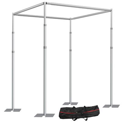 10ft Square Backdrop Stand Heavy Duty, 10Ft Tall x 40Ft Wide Adjustable Pipe and Drape Photo Background Support Kit, Adjustable Metal Frame with Flat Base for Wedding Birthday Party Decorations