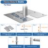 10ft Square Backdrop Stand Heavy Duty, 10Ft Tall x 40Ft Wide Adjustable Pipe and Drape Photo Background Support Kit, Adjustable Metal Frame with Flat Base for Wedding Birthday Party Decorations view 3