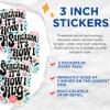 (3 Pack) Sarcasm How I Hug Decals - Funny Quote Decal - Sarcastic Decal - 3 Inches On Longest Side - Easy Peel & Apply - Made in USA - 3MCS1820 view 2