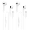 BLXSounds USB C Headphones for iPhone 17 16 15, 2 Packs Wired Earbuds USB C view 1