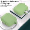 ATUAT Compatible with AirPods Pro 3 Case, Protective Soft Silicone Cover with Keychain Cleaning Kit for Women Men for Apple AirPods Pro 3rd Generation(2025), Front LED Visible, Matcha view 3