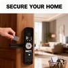 Smart Digital Keyless Lock Entry Door Handle, Fingerprint Password IC Card Metal Black 25cm - High Security Touch Keypad, Fast Identification, Adjustable Direction for Outdoor and Bedroom Doors view 4