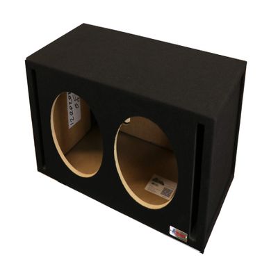 12 in Dual Slot Vented Enclosure for P2/P3 Subwoofers - Proudly USA Built.
