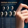 2025 Oracle Smart Ring for Women, Rose Gold Enamel Health & Fitness Tracker Ring with Heart Rate, Sleep Monitoring, Step Counter, Sports Modes, IP68 Waterproof (#11) view 2
