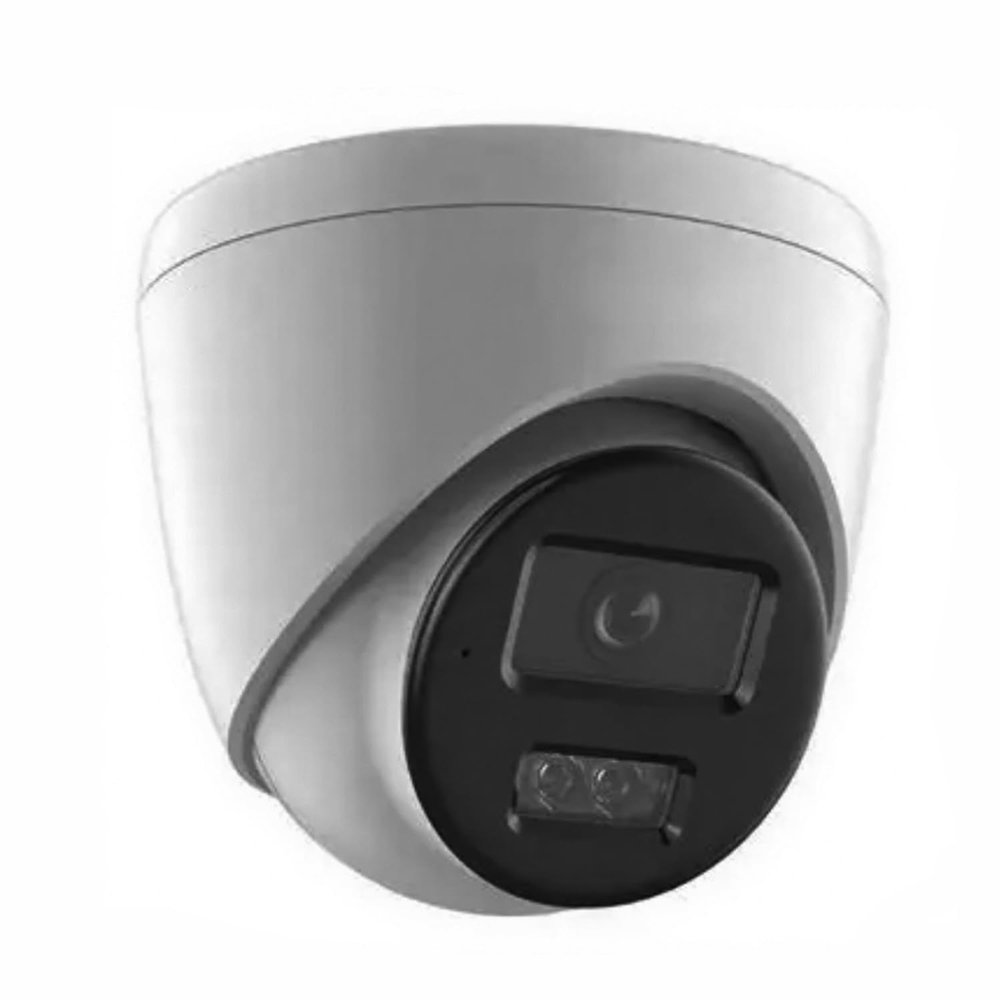 DS-2CD1383G2-LIUF 4K 8MP Smart Hybrid Light Fixed Turret POE Dome Camera, 2.8mm Wide Angle Lens with 256G SD Card Slot, Outdoor Rated H.265+, Ture WDR, Built-in Microphone, Human & Vehicle Detection