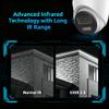 DS-2CD1383G2-LIUF 4K 8MP Smart Hybrid Light Fixed Turret POE Dome Camera, 2.8mm Wide Angle Lens with 256G SD Card Slot, Outdoor Rated H.265+, Ture WDR, Built-in Microphone, Human & Vehicle Detection view 4