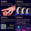 2025 Oracle Smart Ring for Women, Rose Gold Enamel Health & Fitness Tracker Ring with Heart Rate, Sleep Monitoring, Step Counter, Sports Modes, IP68 Waterproof (#13) view 3