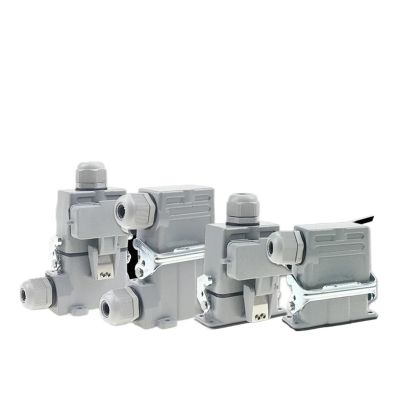 1pcs Heavy Duty Connector HDC-HA-10/16 | 250V 16A Industrial Waterproof Aviation Plug | Reliable Connection(10 Top with Cover)