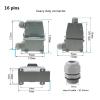 1pcs Heavy Duty Connector HDC-HA-10/16 | 250V 16A Industrial Waterproof Aviation Plug | Reliable Connection(10 Top with Cover) view 3
