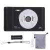 Digital Camera 50MP Dual Lens, Portable Compact Black with 2.4 Inch Screen - Self Adaptive, Anti Shaking Technology for Kids and Students Vlog (Black) view 1