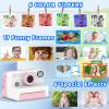 AMZSA Now Kids Camera Instant Print, 1080P Video, Children Christmas Birthday Gifts for Girls Age 3-12, Toddler Print Digital Camera Toy for 4 5 6 7 8 9 10 11 Years Old with 32GB Card,6 pens view 2