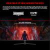 Gawfolk 49 inch Ultra-Wide Curved 1500R Gaming Computer Monitor, DQHD(51201440), 165Hz, 1MS, FreeSync, 120% sRGB, Height Adjustable PC Screen, HDMI2.1 & DP1.4, Compatible Wall Mount 75 * 75mm- Black view 2
