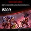 Gawfolk 49 inch Ultra-Wide Curved 1500R Gaming Computer Monitor, DQHD(51201440), 165Hz, 1MS, FreeSync, 120% sRGB, Height Adjustable PC Screen, HDMI2.1 & DP1.4, Compatible Wall Mount 75 * 75mm- Black view 3