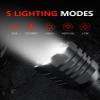 2 Pack Rechargeable Flashlights High Lumens + 12000 Emergency Weather Radio Solar Power view 4