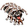 (3 Pack) Dogs are My People Decals - Cartoon Dog Lover - Funny Laptop Stickers - 3 Inches On Longest Side - Easy Peel & Apply - Made in USA - 3MCS1609 view 1
