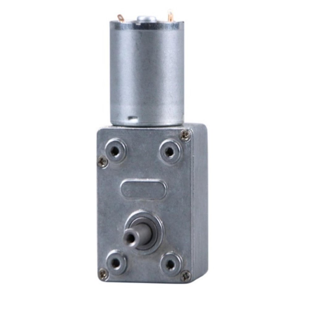 1pc Slow Rotating Micro Motor 370 6V - Low RPM Reversible Worm Gear DC Motor for DIY Projects - Metal Gear Motor(375rpm 24v)