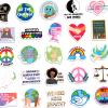 Rzaemuush 200PCS Social Justice Stickers - Human Rights, Equality & Activism Stickers, Waterproof Vinyl Decals for Water Bottle Laptop Phone, Social Worker Gifts for Men Women view 3