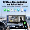 10.26 Wireless Apple CarPlay & Android Auto Touchscreen Portable Car Dashboard with 4K Front DVR, 1080P Rear Camera, GPS Navigation, Loop Recording, Mirror Link, Voice Control view 3