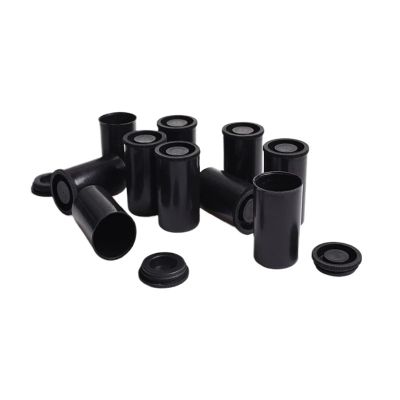 Nuqsx Film Canisters With Caps 90pcs Empty Bottles Film Cans Containers Storage Boxes Paint(Black)