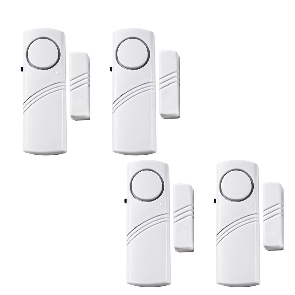 4 Pack Door Window Alarm,Home Magnetic Sensor Alarm,Home Security System Alert, Door Sensor Alert for Kids Safety Toddler, House, Office