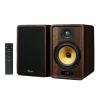 EXOTON KPB-306 Powered Bluetooth Bookshelf Speakers, 80W HiFi Desktop Stereo Speakers with 5.25" Woofer, Wooden Enclosure, Remote Control, Coaxial/Optical/AUX/USB Inputs for PC,TV (1 Pair) view 1