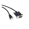 Treayes D-SUB 9-PIN DB9 Male to RJ45 Plug Adapter RS422 Communication Cable for AVMATRIX VS0605U Controller to DATAVIDEO PTC Camera(5M) view 4