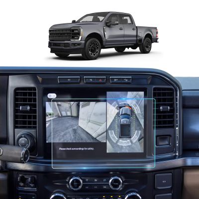 2023-2026 SuperDuty F250/F350/F450 Matte Screen Protector For Ford F-250/F-350/F-450 (Lariat/King Ranch/Platinum/Limited) 12" Touchscreen 2026 F250 Accessories 9H Tempered Glass[NO Glare&Fingerprint]