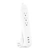 CyberPower P304UC3 Surge Protector, 500J/125V, 3 Outlets, 4 ft Cord, 3 USB-C Charge Ports, White view 3
