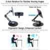 VESA Portable Monitor Stand, Compatible with Monitors Up to 19inch, Supports 50 x 50/75 x 75/100 x 100 (mm) VESA Mounting Holes, Supports Multi-Axis Rotation, Adjustable & Foldable view 3