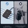 21-in-1 Power Strip with Switch & Surge Protection, 16 AC Outlets, 5 USB Ports (2 USB-C) with Time Display, Heavy Duty Flat Plug, Wall Mountable, One-Touch Switch for Home, Office (White, 1.5m5FT) view 2
