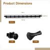 10 Pcs 19 in Rack Cable Management Kit, Including 0.5U L-Shaped Tie Bars, 20 Cabinet Screws, 100 Cable Ties, Sturdy Metal with Black Coating, Multi-Hole Design for Flexible Cabling view 4