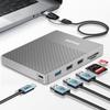 YOTUO Docking Station External Hard Drive Storage, USB-C Hub + HDD 7-in-1, USB 3.0, SD/TF Card, HDD for Windows, Mac, Android, TV, Phone, Laptop, Desktop, PC (Silver, 1TB+Docking Station) view 1