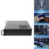 2U Rack-Mounted Server Chassis Supports Mini ITX Mini ATX Motherboard, Compatible with 3 Hard Disk Bits, One Front USB3.0 Interface, for Narrow Cabinet Environments view 3