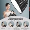 Ambitful 23.6''/60cm Quick Release Parabolic Softbox, Hexadecagon Bowens Mount Softbox with 2 Diffusers & Honeycomb Grid, Carrying Bag, Compatible with Studio Speedlite Flash and Monolight view 3
