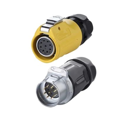 9 pin power connector cable to cable female male socket IP67