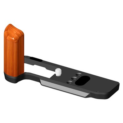 VXIVXIV X-M5 L Plate Hand Grip,Wooden X-M5 XM5 L Bracket Handle for FUJIFILM X-M5 Camera,Compatible with ARCA Interface.