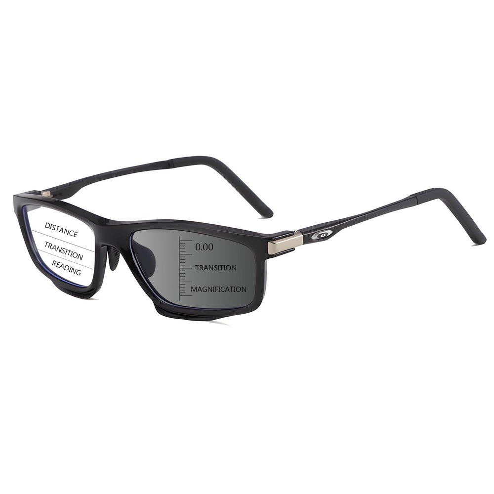 HOOBAY Photochromic Progressive Multifocus Reading Glasses Men Women,Progressive Readers No Line UV400 Protection