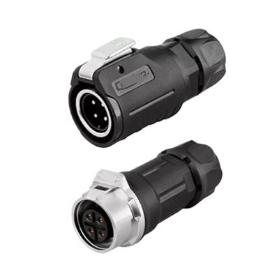 4-pin M16 size power connector cable to cable outdoor waterproof IP67